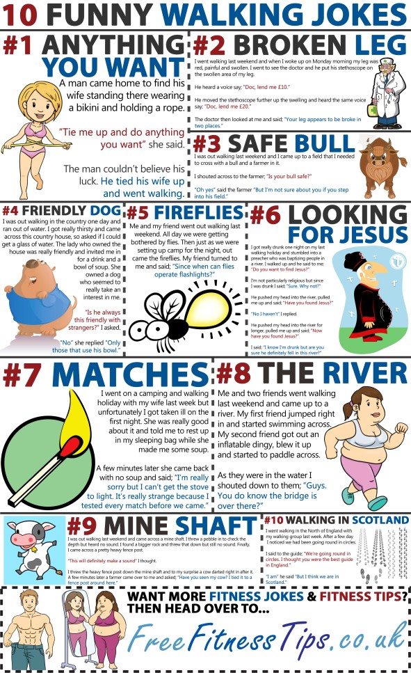 10 Funny Walking Jokes