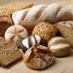 A selection of whole grain breads.