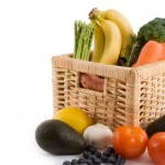 A selection of fruit in a basket.