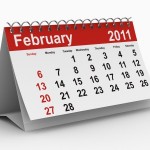 A calendar for February 2011.