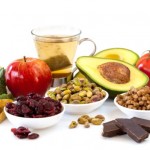 A selection of flavonoid rich foods.