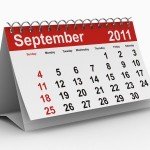 A calendar showing September 2011.
