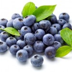 A pile of blueberries.