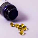 A bottle of essential fatty acids.